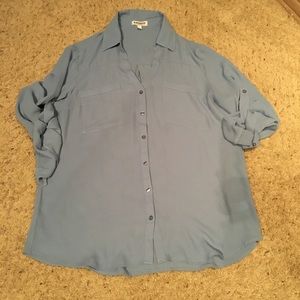 Express portifino top, blue, size large